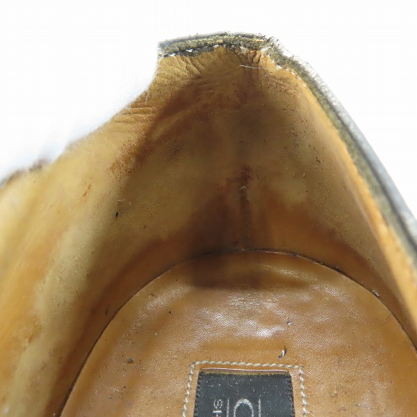 実際に弊社で買取させて頂いた CHEANEY/チーニー レザーシューズ ブラック/10.5の画像 7枚目
