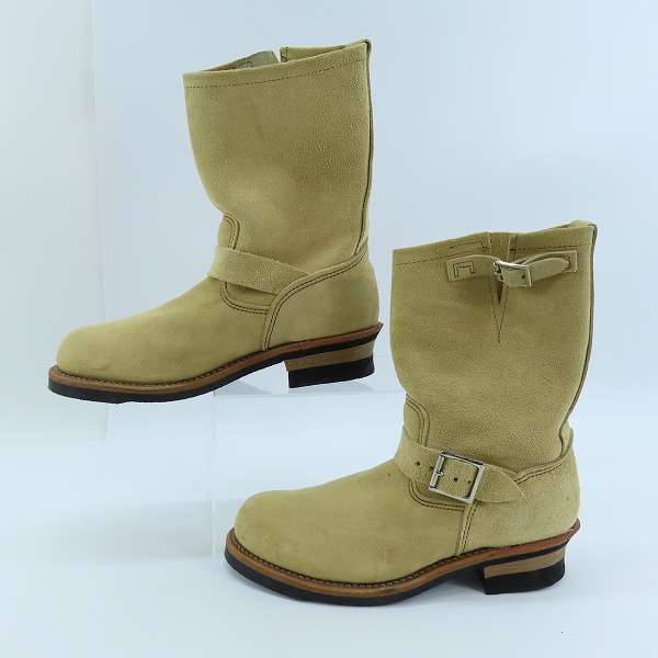 実際に弊社で買取させて頂いたRED WING/レッドウィング ENGINEER BOOTS/エンジニアブーツ スエード 8268/9Dの画像 3枚目