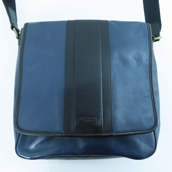 実際に弊社で買取させて頂いたCOACH /コーチ ヘリテージ ウェブ  レザーショルダーバッグ  メンズバッグ　F71641 