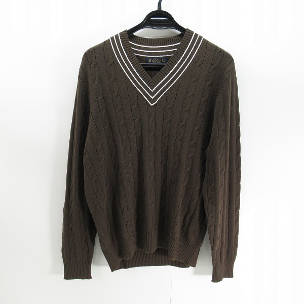 実際に弊社で買取させて頂いた【未使用】Brooks brothers/ブルックスブラザーズ Vネック ケーブルニット/M