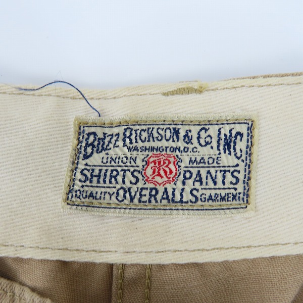 実際に弊社で買取させて頂いたBUZZ RICKSON'S/バズリクソンズ チノパンツ/ワークパンツ BR40025/34の画像 3枚目