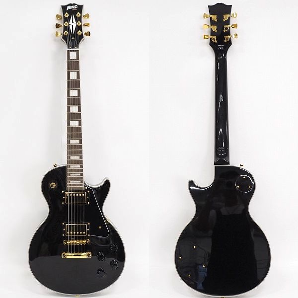 実際に弊社で買取させて頂いた★Blitz By Aria Pro Ⅱ/ブリッツ レスポール カスタムType セットネック エレキギター ソフトケース付の画像 1枚目