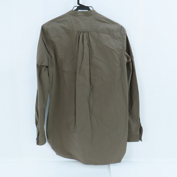 実際に弊社で買取させて頂いたKAZUYUKI KUMAGAI ATTACHMENT/アタッチメント 100/2 ギザタイプライター バンドカラーロングシャツ KS62-092/1の画像 1枚目