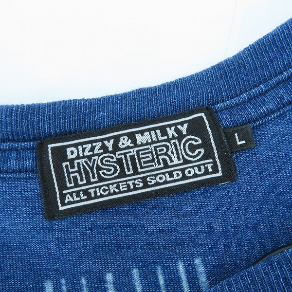 実際に弊社で買取させて頂いたHYSTERIC GLAMOUR/ヒステリックグラマー ギター ガール バックプリント Tシャツ 02213CT05/Lの画像 2枚目