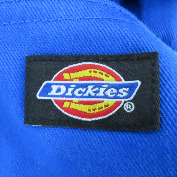 実際に弊社で買取させて頂いたdickies/ディッキーズ ムラサキスポーツ別注 ダブルニーシェフパンツ カラーパンツ ブルー 14764500/Mの画像 2枚目