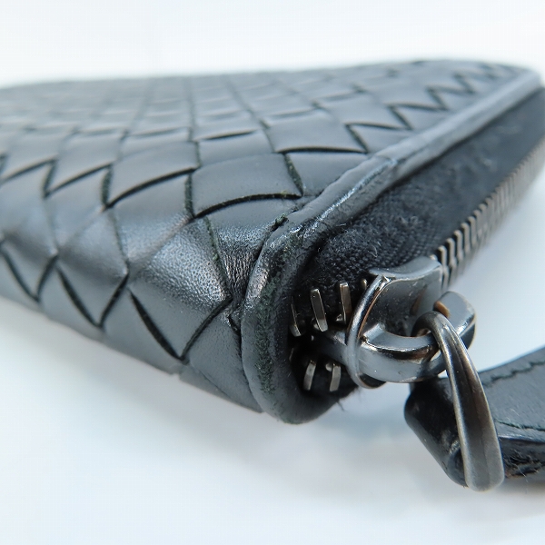 実際に弊社で買取させて頂いたBOTTEGA VENETA/ボッテガヴェネタ イントレチャート ラウンドファスナーウォレット/長財布 S01407032Vの画像 8枚目