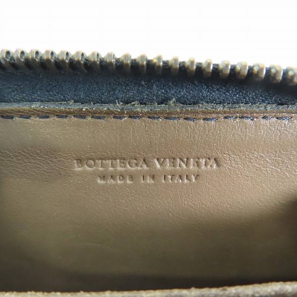 実際に弊社で買取させて頂いたBOTTEGA VENETA/ボッテガヴェネタ イントレチャート ラウンドファスナーコインケースの画像 4枚目