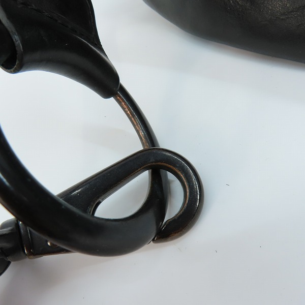 実際に弊社で買取させて頂いたBACKLASH/バックラッシュ レザー 三日月形ショルダーバッグ/バナナバッグ ビッグサイズの画像 8枚目