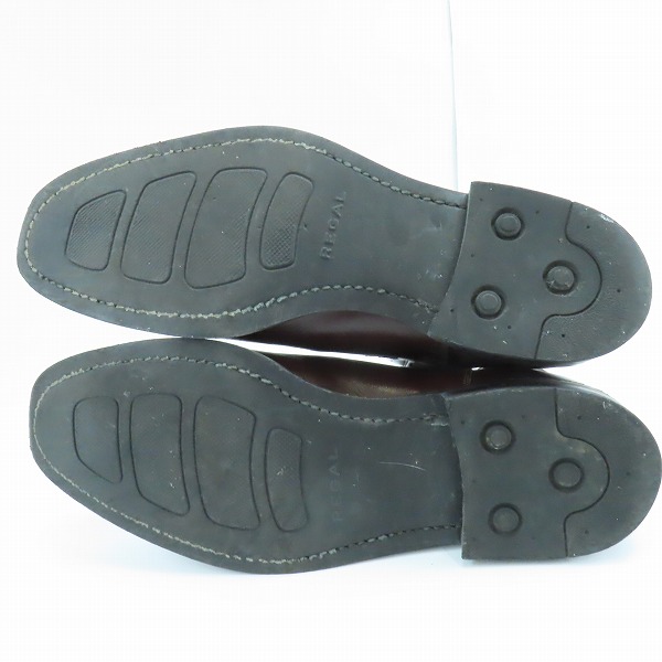 実際に弊社で買取させて頂いたREGAL/リーガル サイドゴアブーツ ブラウン 672/25.5の画像 2枚目