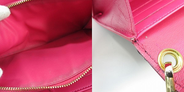 実際に弊社で買取させて頂いたLOUIS VUITTON/ルイヴィトン ヴェルニ モノグラム チェーン ウォレット財布の画像 8枚目