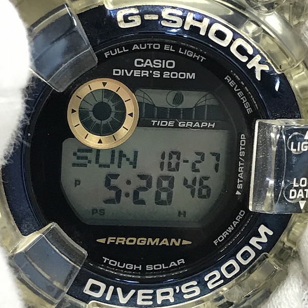 実際に弊社で買取させて頂いたG-SHOCK/Gショック LOVE THE SEA AND THE EARTH 25周年記念 イルクジ フロッグマン GF-8251K-7JRの画像 5枚目