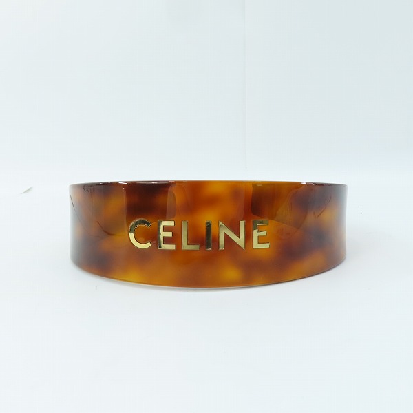 実際に弊社で買取させて頂いたCELINE/セリーヌ べっ甲柄 ロゴ ヘッドバンド カチューシャ M0232の画像 3枚目