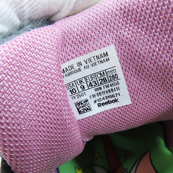 実際に弊社で買取させて頂いた【未使用】Reebok×Tom&Jerry/リーボック×トムとジェリーINSTAPUMP FURY/インスタポンプフューリー/FW4656/28.0の画像 5枚目