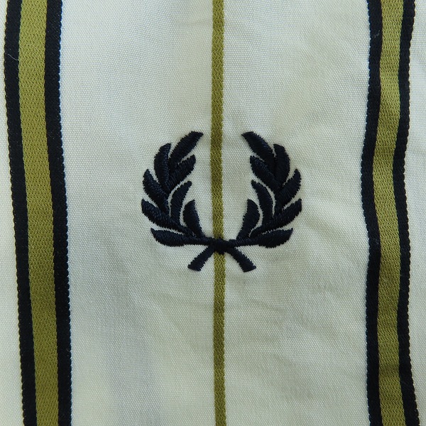 実際に弊社で買取させて頂いたFRED PERRY/フレッドペリー 胸刺繍 ストライプシャツ 長袖 ボタンシャツ F4544/Lの画像 3枚目
