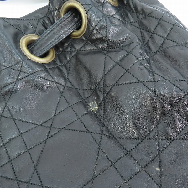 実際に弊社で買取させて頂いたChristian Dior/クリスチャンディオール ナッパレザー ワンショルダーバッグ　の画像 9枚目