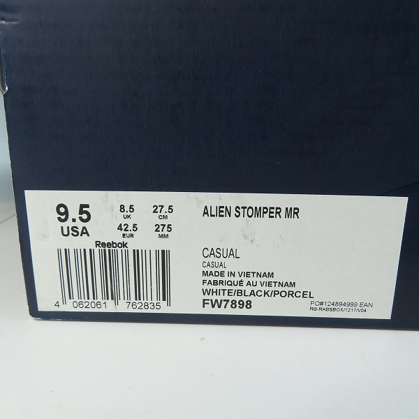 実際に弊社で買取させて頂いたREEBOK×MOUNTAIN RESEARCH/リーボック×マウンテンリサーチ エイリアンスタンパー FW7898/27.5の画像 9枚目