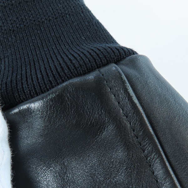 実際に弊社で買取させて頂いたVALLIS by FACTOTUM/ヴァリスバイファクトタム 袖レザーウールスタジャン 05020730A/44の画像 7枚目