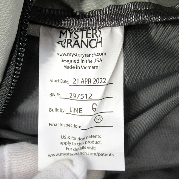 実際に弊社で買取させて頂いたMYSTERY RANCH/ミステリーランチ GALLAGATOR/ギャラゲーター バックパック の画像 5枚目