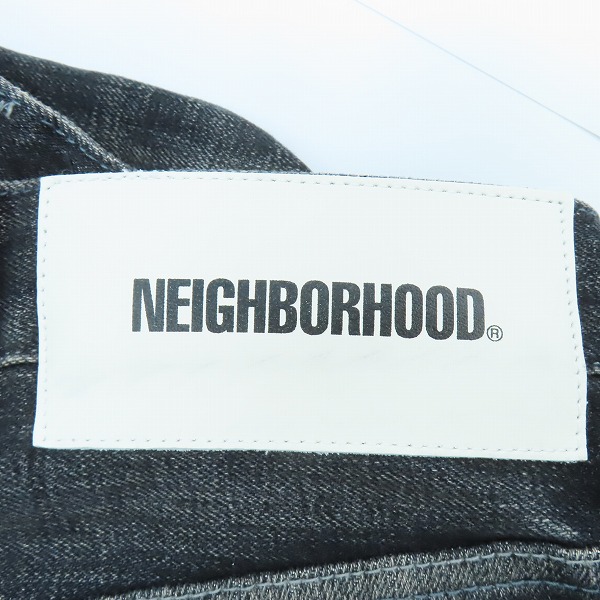 実際に弊社で買取させて頂いたNEIGHBORHOOD/ネイバーフッド WASHED DENIM DP WIDE PANTS/デニムパンツ 242XBNH-PTM04/Sの画像 3枚目