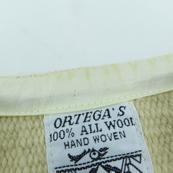 実際に弊社で買取させて頂いたORTEGA'S/オルテガ チマヨベスト アイボリー系/38の画像 3枚目