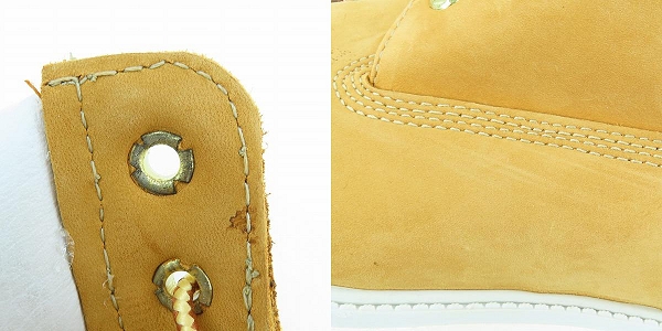 実際に弊社で買取させて頂いたTlinberrland/ティンバーランド 7ホール ヌバックレザー レースアップ ブーツ 27016/9Wの画像 6枚目