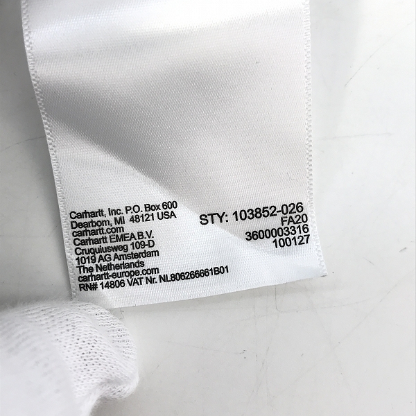 実際に弊社で買取させて頂いたCarhartt/カーハート CREWNECK POCKET SWEATSHIRT クルーネック スウェット 胸ポケット 103852-026/XLの画像 4枚目