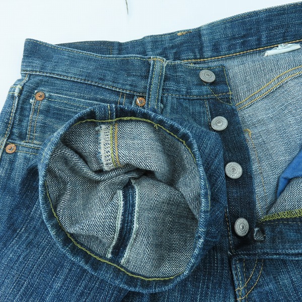 実際に弊社で買取させて頂いたSUGAR CANE/シュガーケーン 砂糖黍製 デニムパンツ W29L30の画像 3枚目