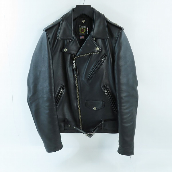 実際に弊社で買取させて頂いたSchott/ショット 牛革 ONESTAR/ワンスター ダブルライダース 7164 613UST/36