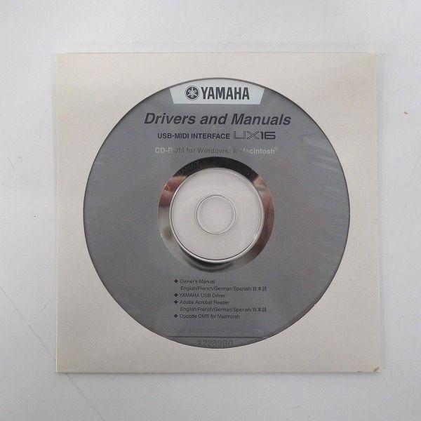 実際に弊社で買取させて頂いた【未使用】YAMAHA/ヤマハ UX16 ケーブル一体型 USB-MIDI インターフェースの画像 3枚目