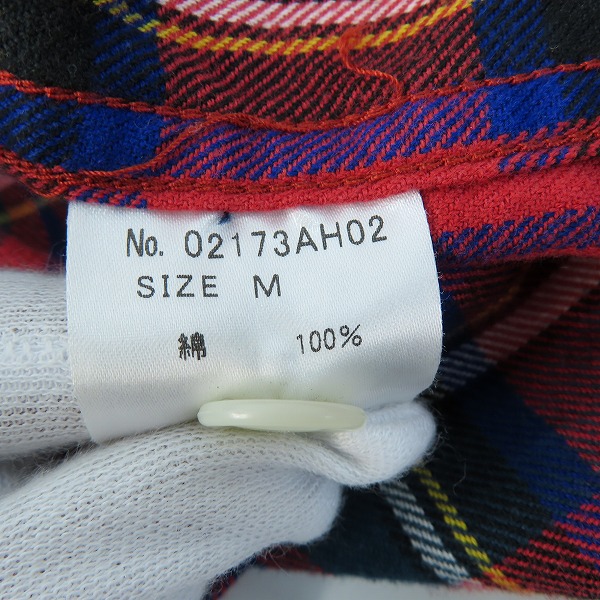 実際に弊社で買取させて頂いたHYSTERIC GLAMOUR/ヒステリックグラマー バックプリント 長袖ネルシャツ 02173AH02/Mの画像 4枚目