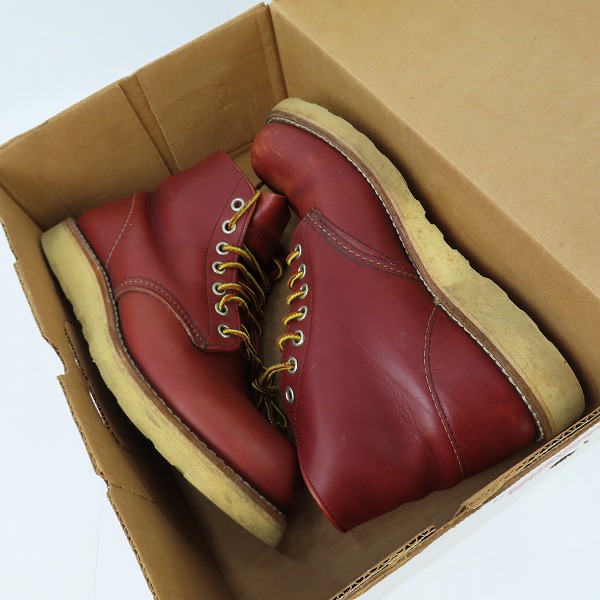 実際に弊社で買取させて頂いたRED WING/レッドウィング プレーントゥ ブーツ 9105/6.5Dの画像 8枚目