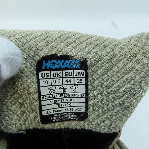 実際に弊社で買取させて頂いたHOKA ONEONE/ホカオネオネ M CHALLENGER LOW GORE-TEX/チャレンジャー ロウ ゴアテックス WIDE FE1219K/28の画像 5枚目