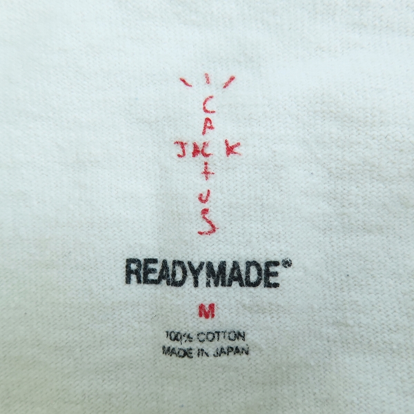 実際に弊社で買取させて頂いたTRAVIS SCOTT CACTUS JACK×READYMAD/トラビススコットカクタスジャック× レディメイド Tシャツ/カットソー Mの画像 2枚目