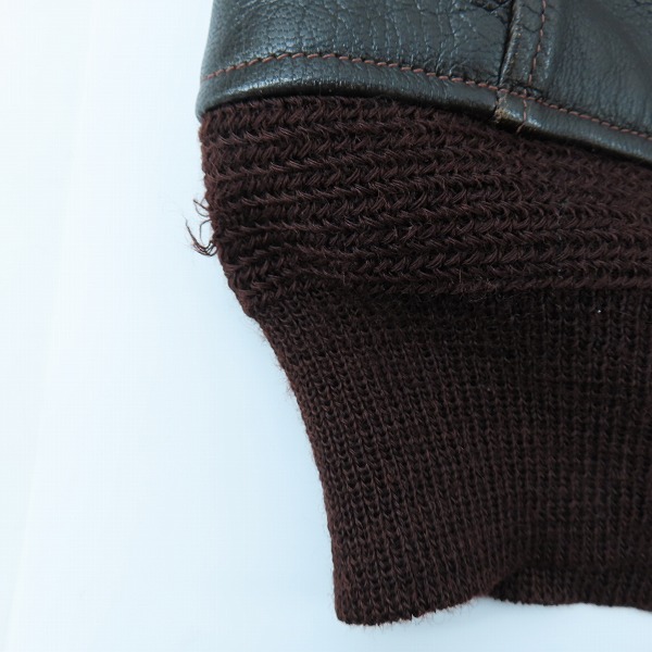 実際に弊社で買取させて頂いたBUZZ RICKSON'S/バズリクソンズ Type G-1 レザーフライトジャケット パッチ付き BR80314/40の画像 7枚目