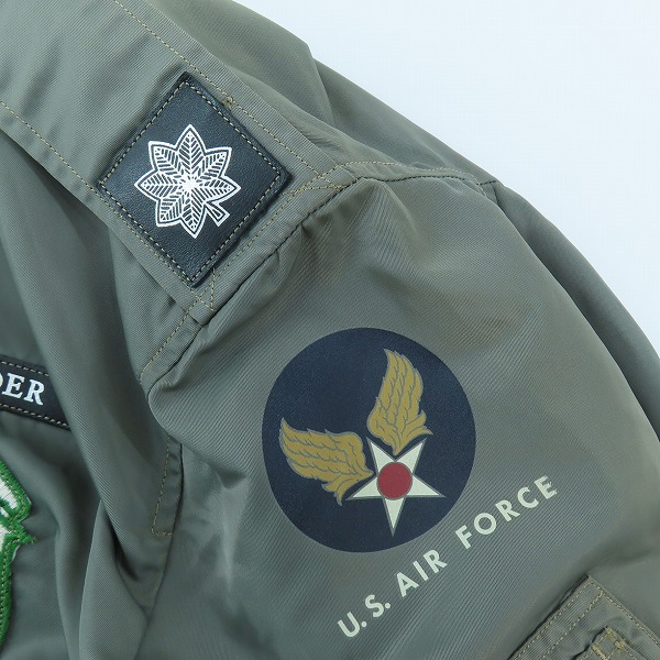 実際に弊社で買取させて頂いたBUZZ RICKSON'S/バズリクソンズ L-2B ワッペン フライトジャケット BR11508/Lの画像 2枚目