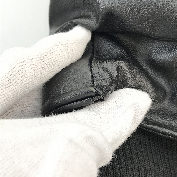 実際に弊社で買取させて頂いたBUFFALO BOBS/バッファローボブス LUCE SHORT-LEATHER TOUCH/ルーチェ ショート レザータッチ フードジャケット/1-2の画像 6枚目