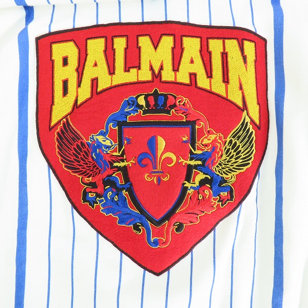 実際に弊社で買取させて頂いたBALMAIN/バルマン エンブレム 刺繍 スウェット シャツ Mの画像 4枚目