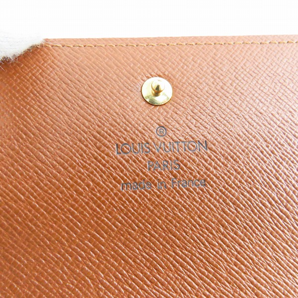 実際に弊社で買取させて頂いたLOUIS VUITTON/ルイヴィトン モノグラム ポルトトレゾール インターナショナル 3つ折り長財布/M61215の画像 5枚目
