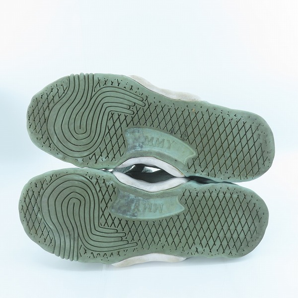 実際に弊社で買取させて頂いたMaison MIHARA YASUHIRO/ミハラヤスヒロ PARKER brushed suede/ダメージ加工 OG ソール スニーカー ライトブルー A09FW709/43の画像 2枚目