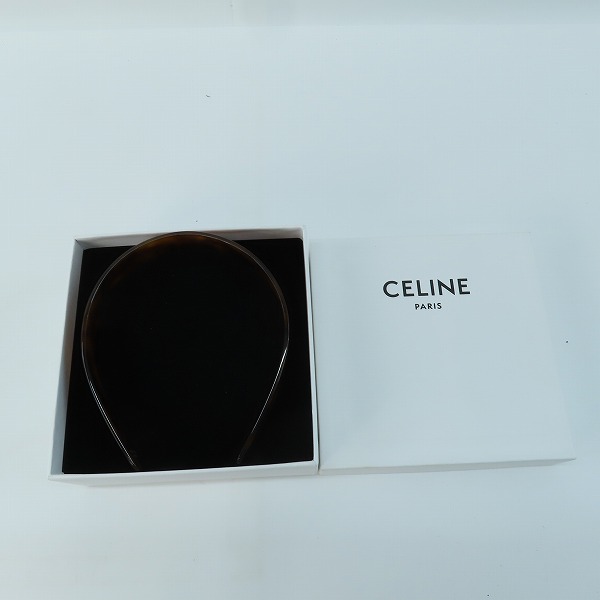 実際に弊社で買取させて頂いたCELINE/セリーヌ べっ甲柄 ロゴ ヘッドバンド カチューシャ M0232の画像 7枚目