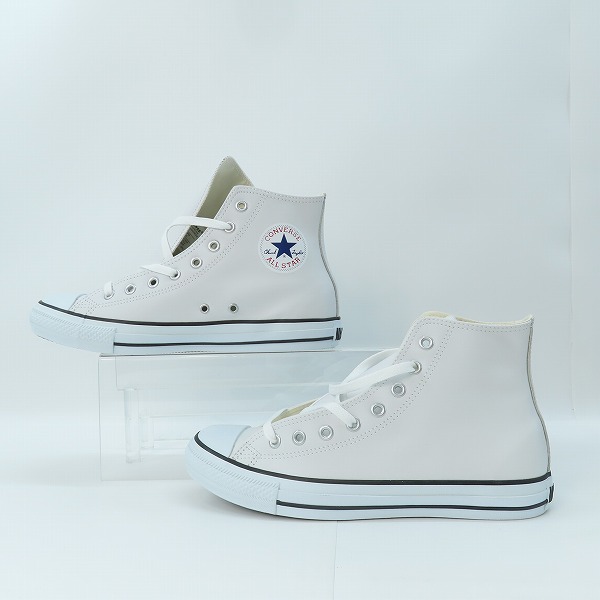 実際に弊社で買取させて頂いた【未使用】CONVERSE/コンバース LEA ALL STAR HI レザー オールスター ハイ 1B907/28の画像 3枚目