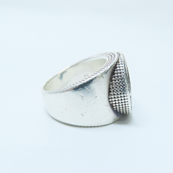 実際に弊社で買取させて頂いたGUCCI/グッチ インターロッキングG ワイド シルバーリング/指輪 479229 J8400 8106/11号の画像 4枚目