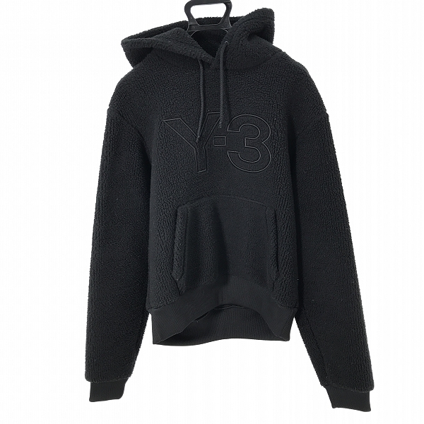 実際に弊社で買取させて頂いたY-3/ワイスリー ロゴ フリース プルオーバーフーディ S