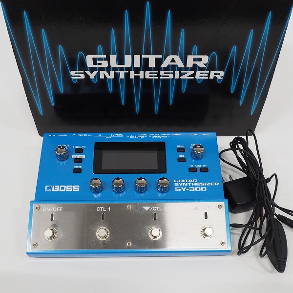 実際に弊社で買取させて頂いたBOSS/ボス SY-300 Guitar Synthesizer ギターシンセサイザー エフェクター ACアダプター付【簡易動作確認済】