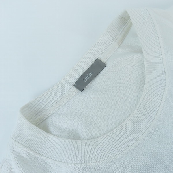 実際に弊社で買取させて頂いた【JPタグ】Dior HOMME/ディオール オム フットボールロゴ刺繍 半袖Tシャツ 293J659A0554/Mの画像 5枚目