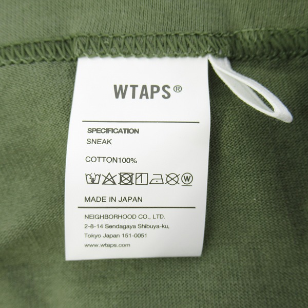 実際に弊社で買取させて頂いたWTAPS/ダブルタップス 24SS BIRTH/SS/COTTON 半袖Tシャツ 241ATDT-STM07S/1の画像 4枚目