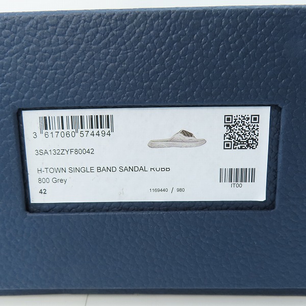 実際に弊社で買取させて頂いたDIOR HOMME/ディオールオム H-Town Single BAND Sandal サンダル 3SA132ZYF/42の画像 8枚目