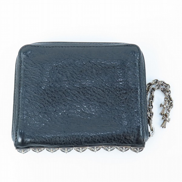 実際に弊社で買取させて頂いたCHROME HEARTS/クロムハーツ 3 SIDE ZIP/ピラミッドスタッズサイドジップウォレットw/ベビーファット/ペーパーチェーンの画像 1枚目