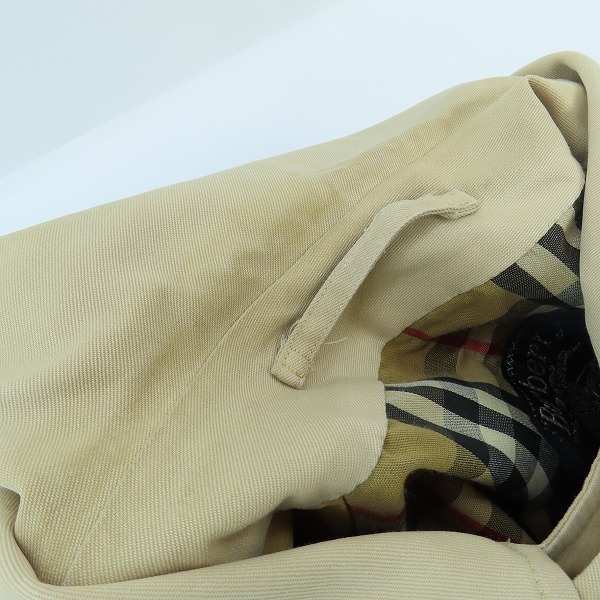 実際に弊社で買取させて頂いたBurberry's/バーバリーズ 裏地チェック柄 ステンカラーコート の画像 5枚目