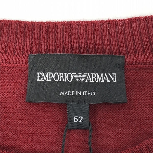 実際に弊社で買取させて頂いた【未使用】EMPORIO ARMANI/エンポリオアルマーニ/セーター/無地/S1M64M S167M/52の画像 2枚目